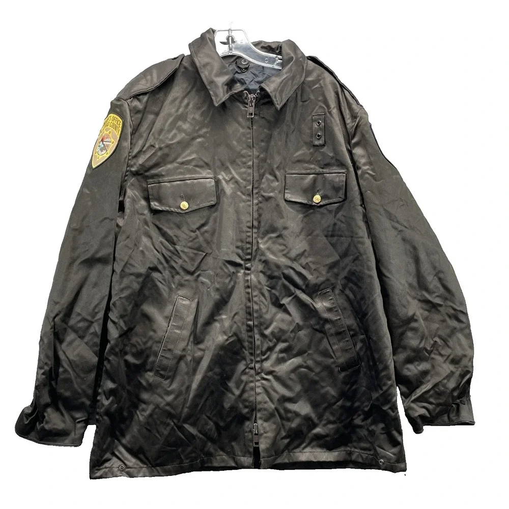 Vintage Golden Fleece Sheriff Jacket Men 46 Tall Flathead Montana Police Uniform